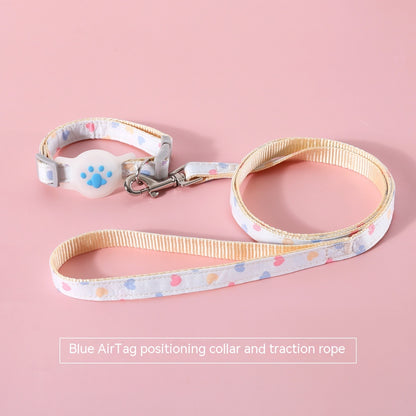 Anti-Lost Pet Tracking Collar with Hand Holding Rope