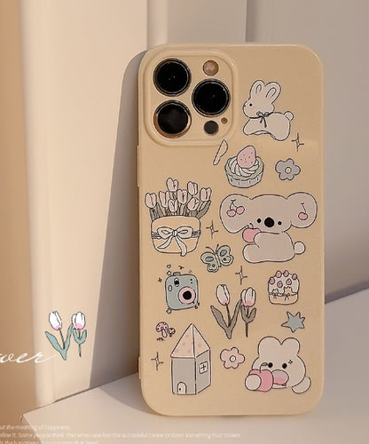 Painted Anti-Fall Phone Case for Apple Devices