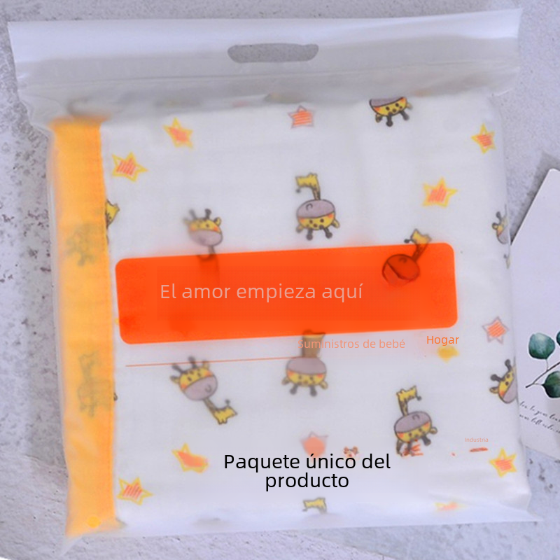 6-Layer Muslin Baby Blanket and Soft Bath Towel 105x105