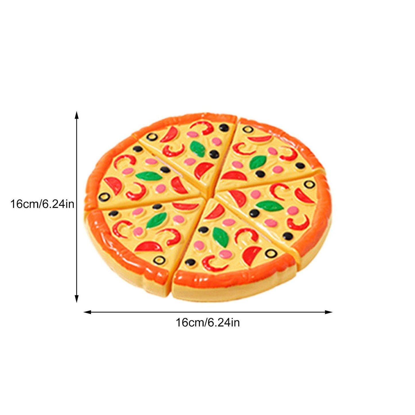 Children's Kitchen Toy Cutting Pizza Set with Accessories