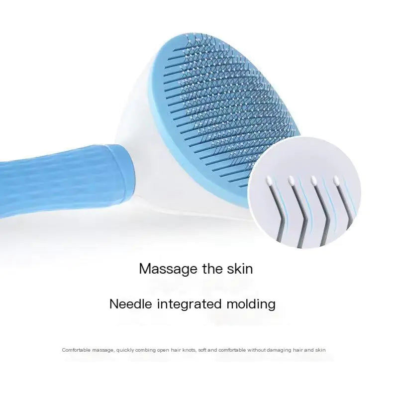 Pet Grooming Brush for Cats and Dogs with De-Shedding Features