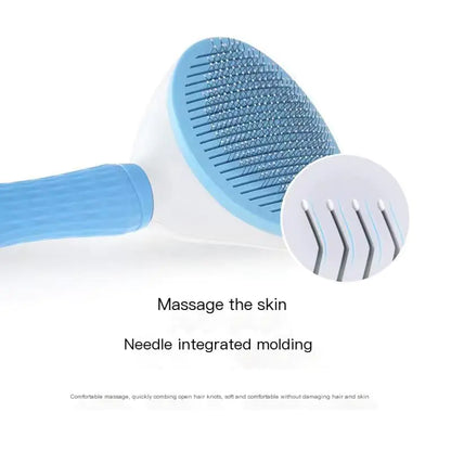 Pet Grooming Brush for Cats and Dogs with De-Shedding Features