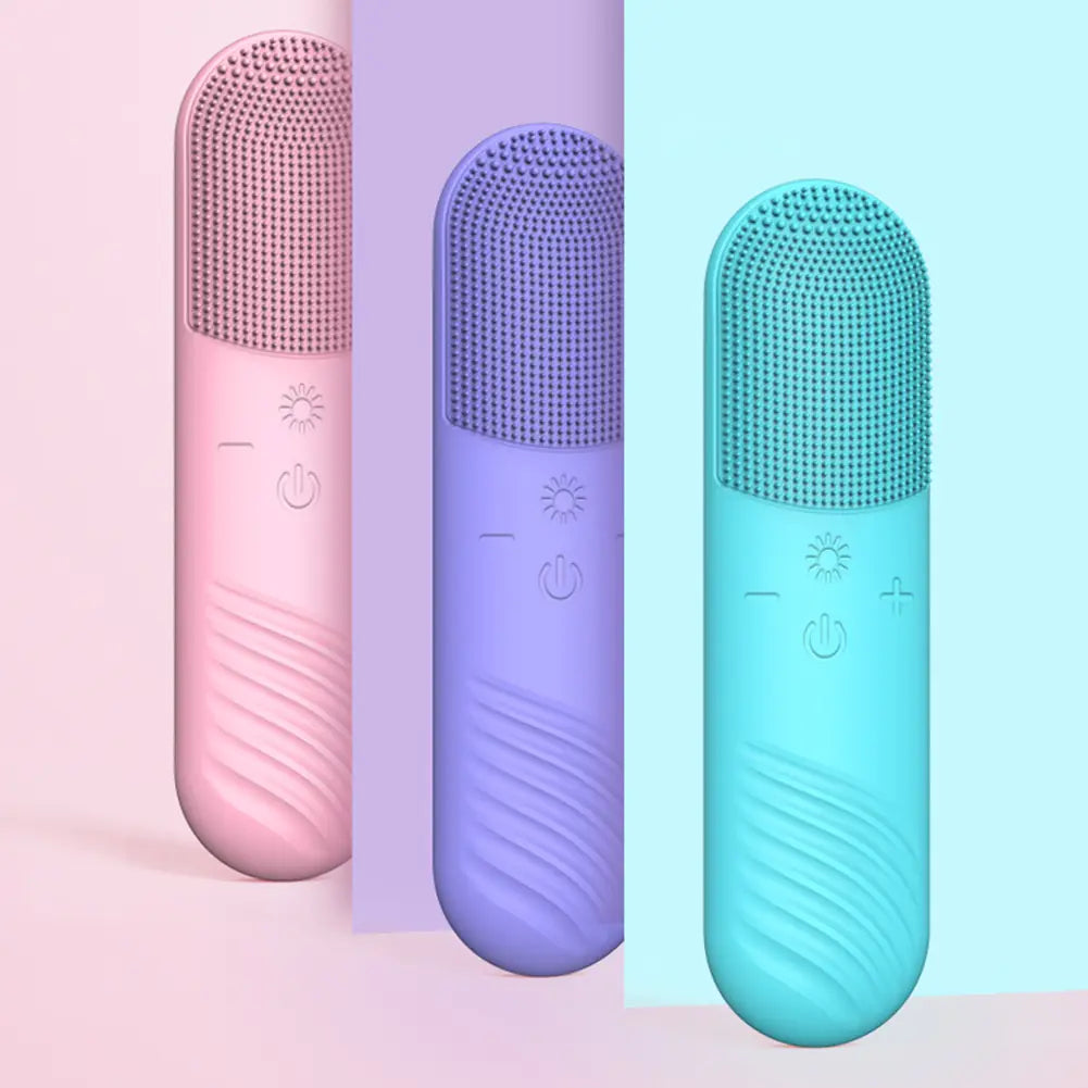 Red and Blue Light Electric Facial Cleanser Brush