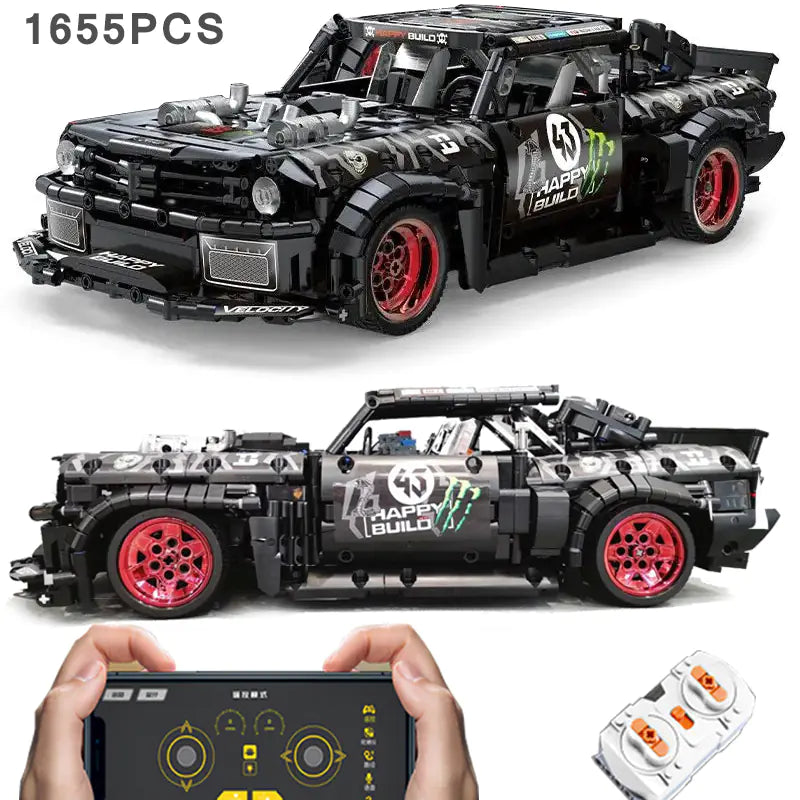 Assembled High Brick Particle Technology Power Unit Toy