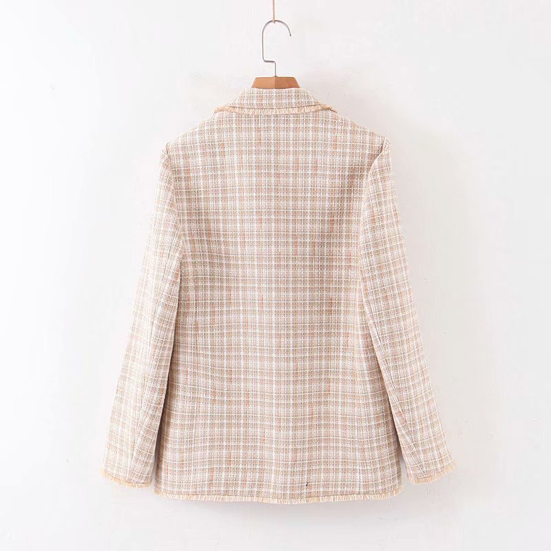Chic Tweed Double-Breasted Jacket and Shorts Set