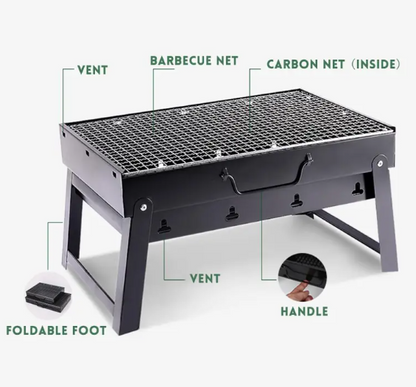 Outdoor Charcoal Grill Stove Rack Set