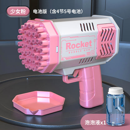 40-Hole Automatic Light-Up Bubble Machine for Outdoors