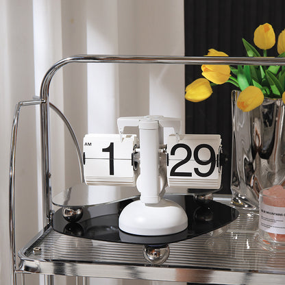 Minimalist Automatic Page Turning Clock for Home Decor