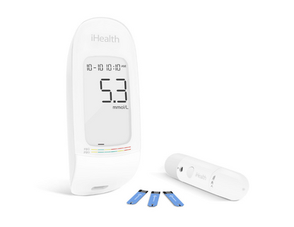 Home Blood Glucose Meter with Test Strips and Device
