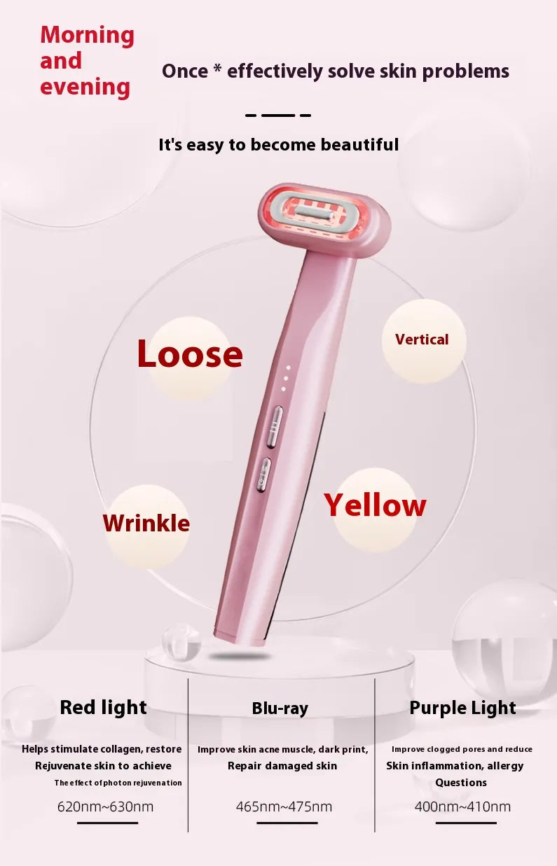 LED Red Light Therapy Facial Wand