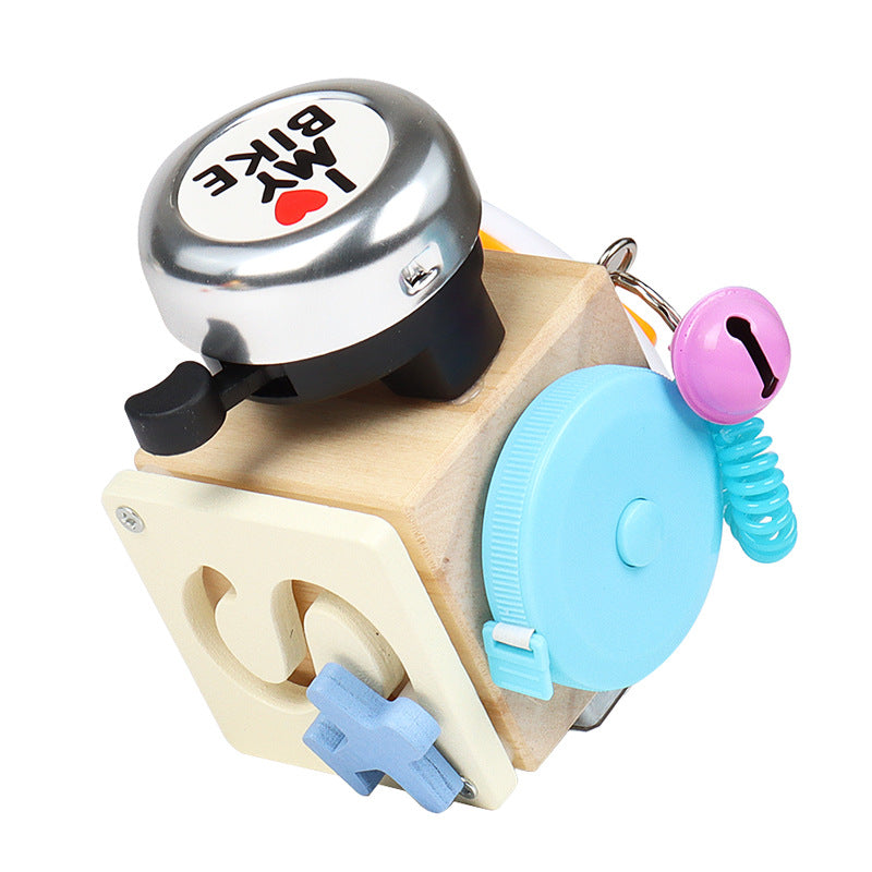 Montessori Wooden Busy Cube for Kids' Early Education