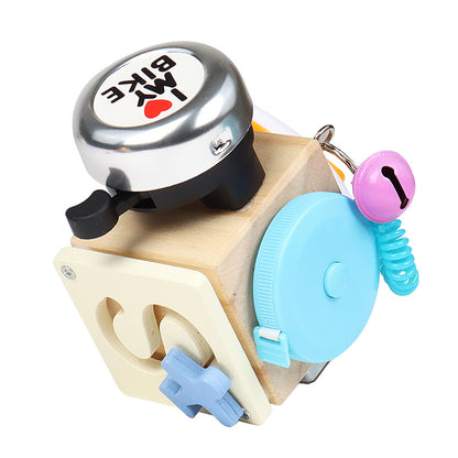 Montessori Wooden Busy Cube for Kids' Early Education