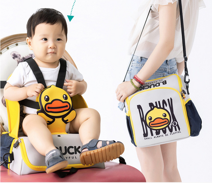 B.Duck Portable Folding Baby High Chair with Backpack