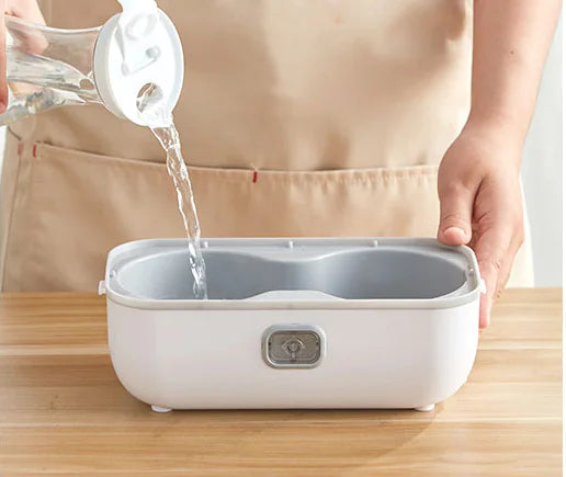 Electric Lunch Box with Plug-in Heating and Insulation