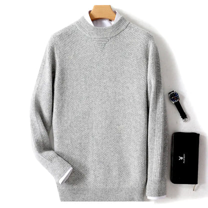 Men's Cashmere Half-High Collar Business Sweater