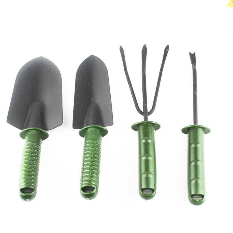 Gardening Tool Set with Plastic Handles (Four Pieces)