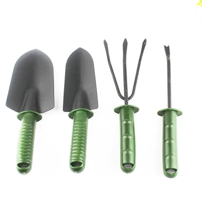 Gardening Tool Set with Plastic Handles (Four Pieces)