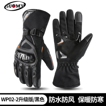 SUOMY Men's Winter Motorcycle Gloves - Waterproof Touchscreen