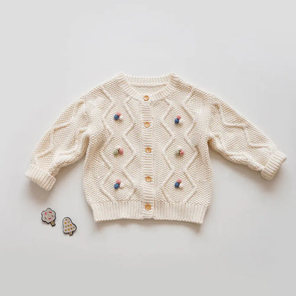 Hand-Crochet Knit Cardigan for Children