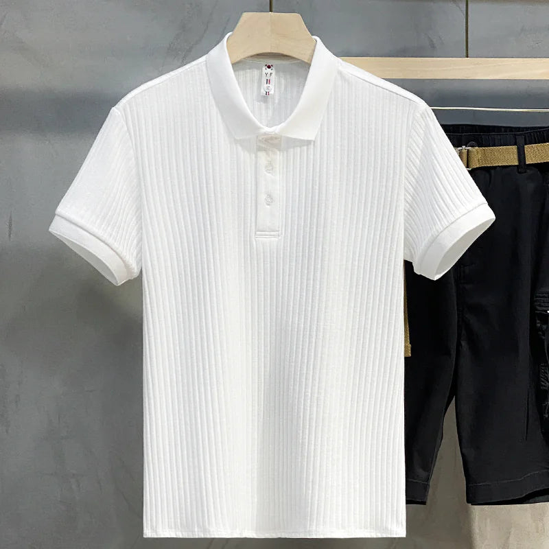 Men's High-End Polo Shirt - Summer Short Sleeve Stylish Lapel Tee