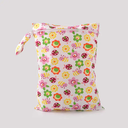 Cartoon Baby Storage Bag with Diaper Pocket