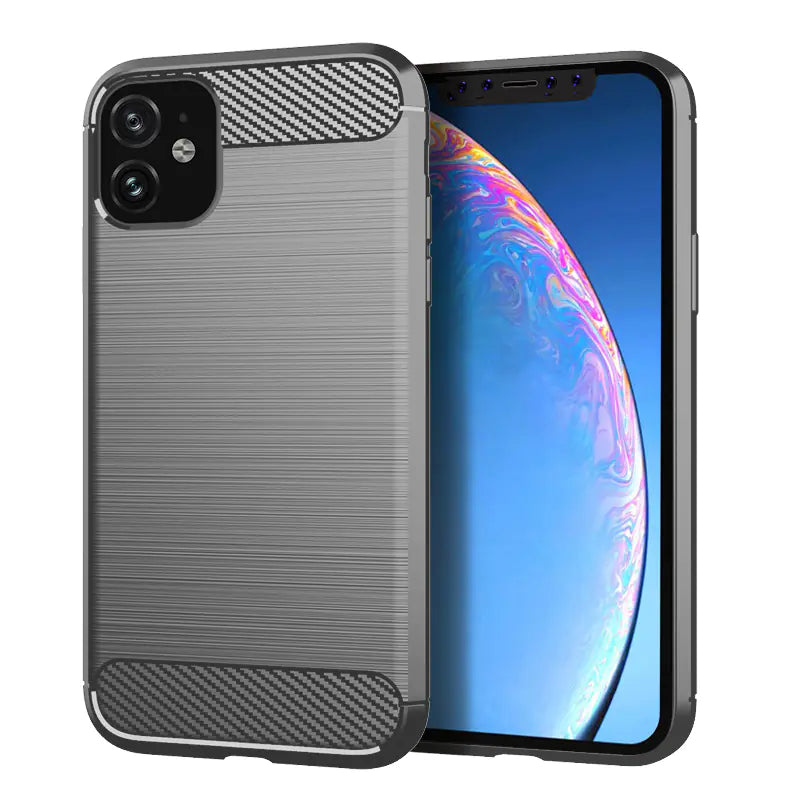 Carbon Fiber TPU Soft Case for iPhone 11