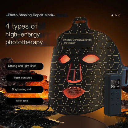 Portable Red Light Silicone LED Facial Mask