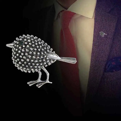 Retro Style Bird Brooch - Versatile Animal Pin