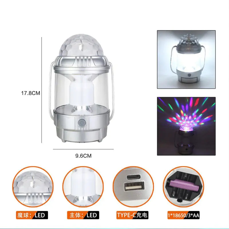 Outdoor LED Camping Lantern - Multi-Functional Bright Light