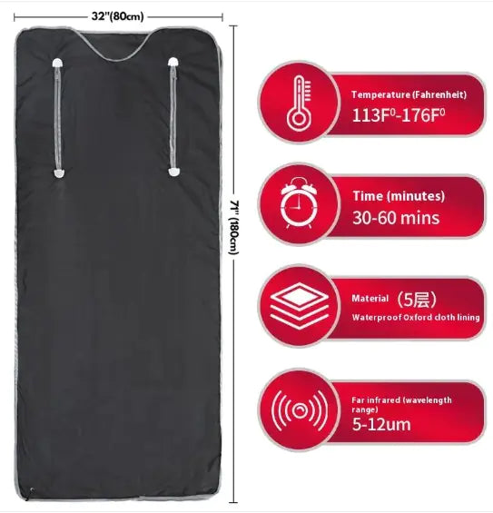 Far Infrared Sauna Blanket for Health Care