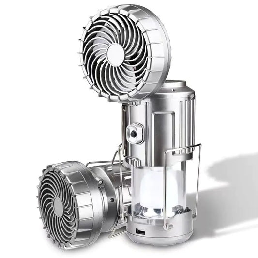 Outdoor Camping Gear: Long-lasting Lantern & Solar Fan