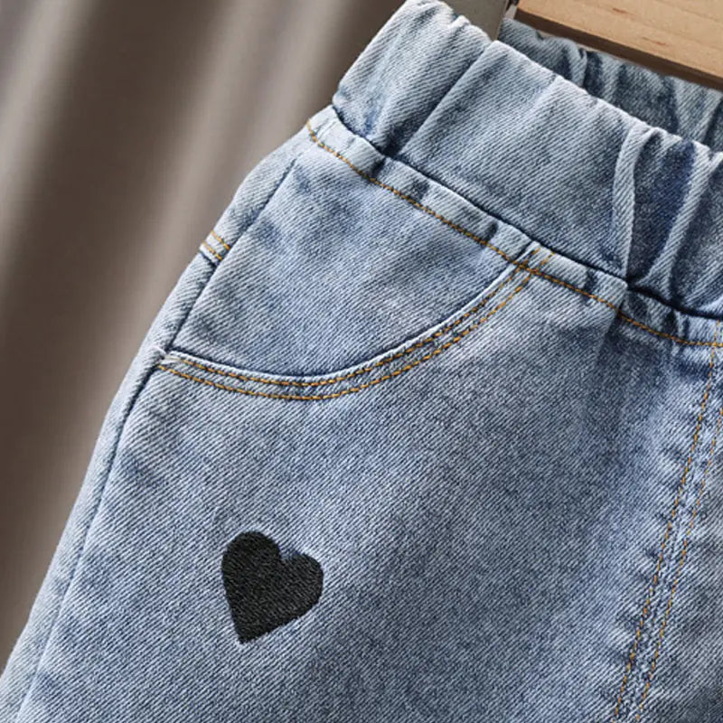 Toddler Baby Girl Casual Denim Jeans Trousers