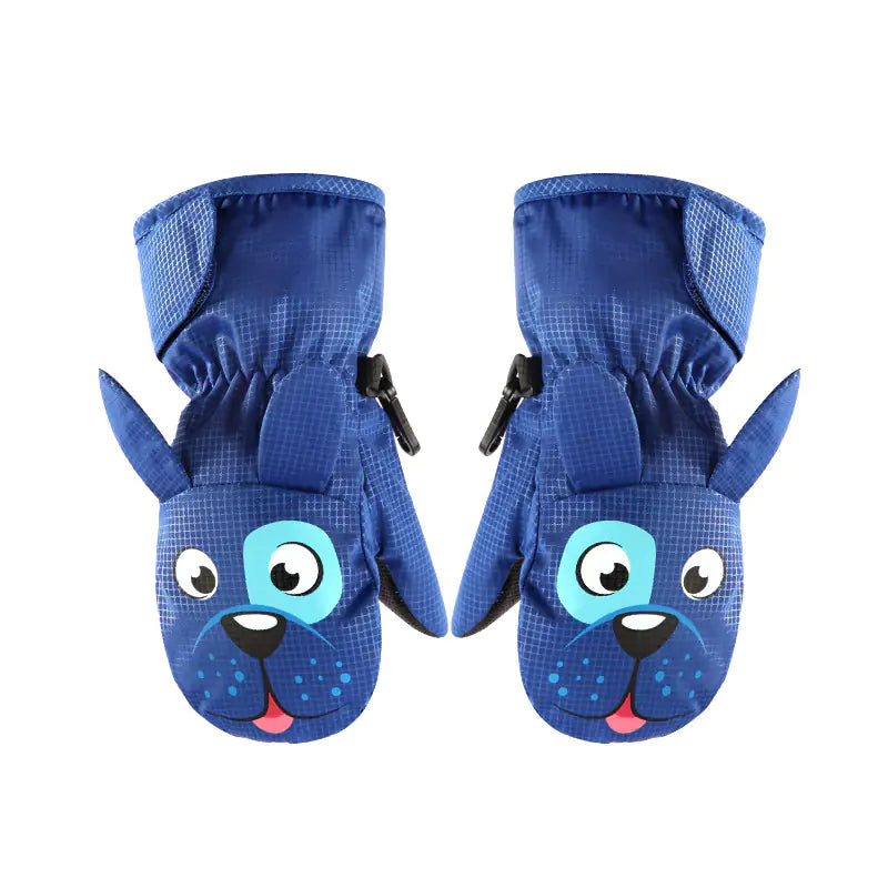 Waterproof Children's Ski Gloves and Mittens for Ages 1-8