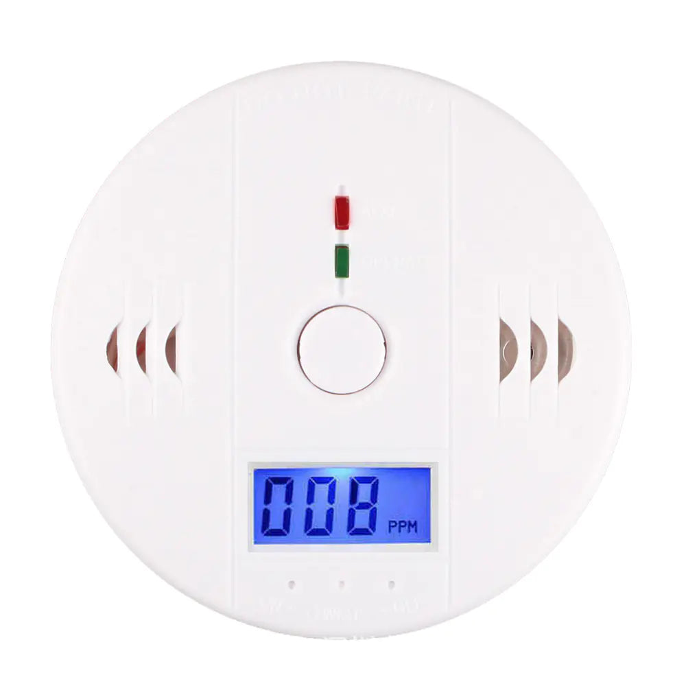 High-Tech Carbon Monoxide Detector with LCD Display