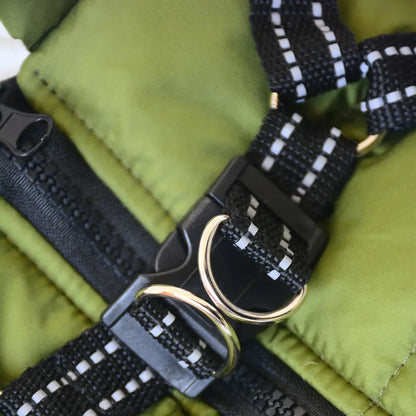 Waterproof Pet Cotton Jacket for Dogs - Winter Ski Suit