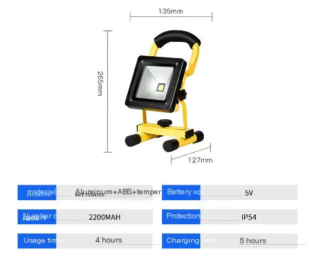 Rechargeable 10W Portable Camping Light