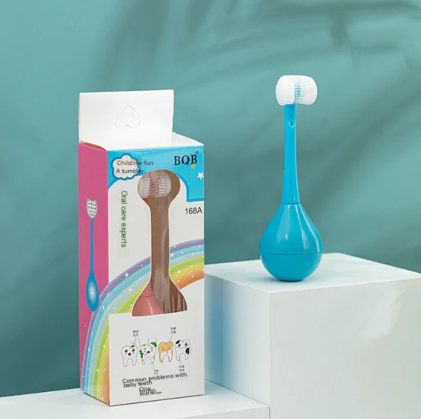 U-Shaped Cute Cartoon Baby Toothbrush with Soft Bristles