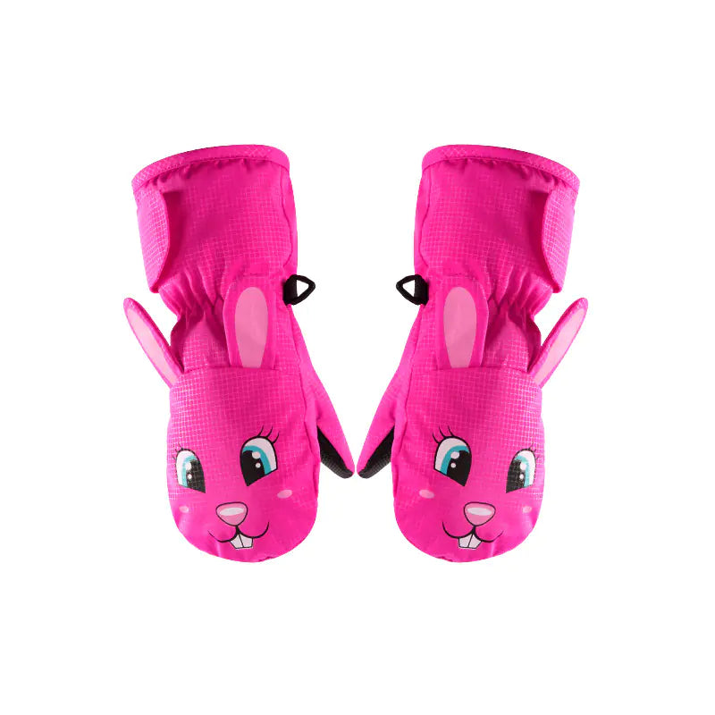 Waterproof Children's Ski Gloves and Mittens for Ages 1-8