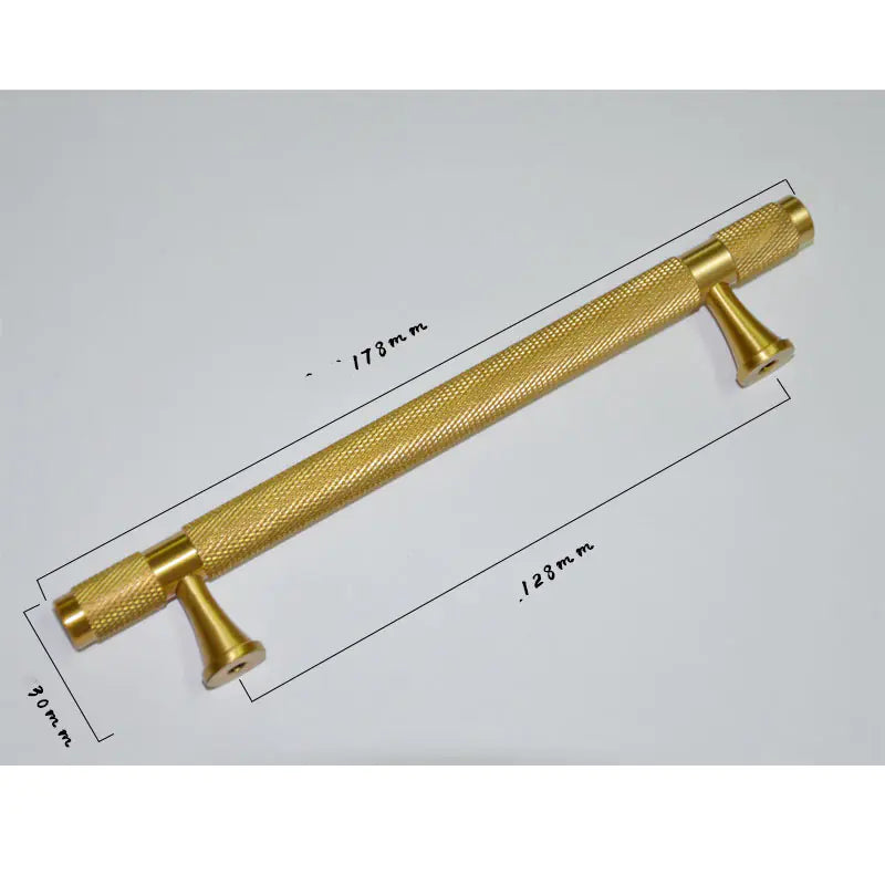 Modern Minimalist Brass Cabinet Door Handle by Coppersmith