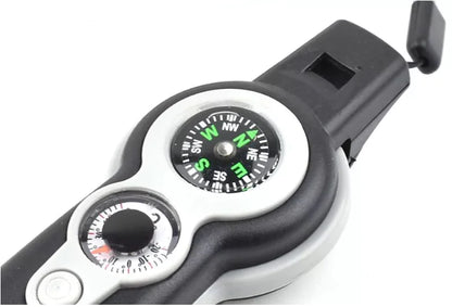 Multi-Functional Survival Whistle for Outdoor Camping