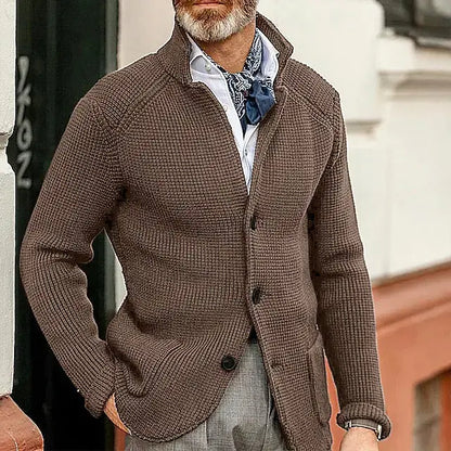 Men's Fashionable Knitted Sweater Coat