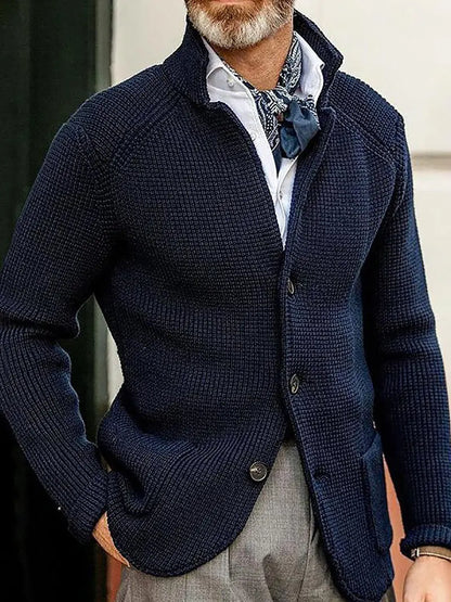 Men's Fashionable Knitted Sweater Coat