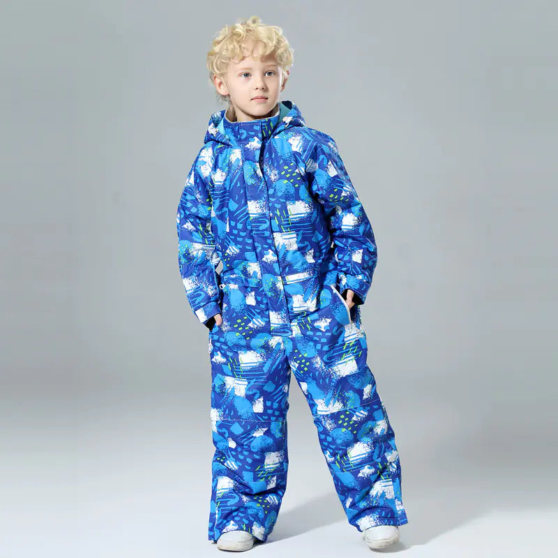 Children's One-Piece Ski Suit for Winter Fun