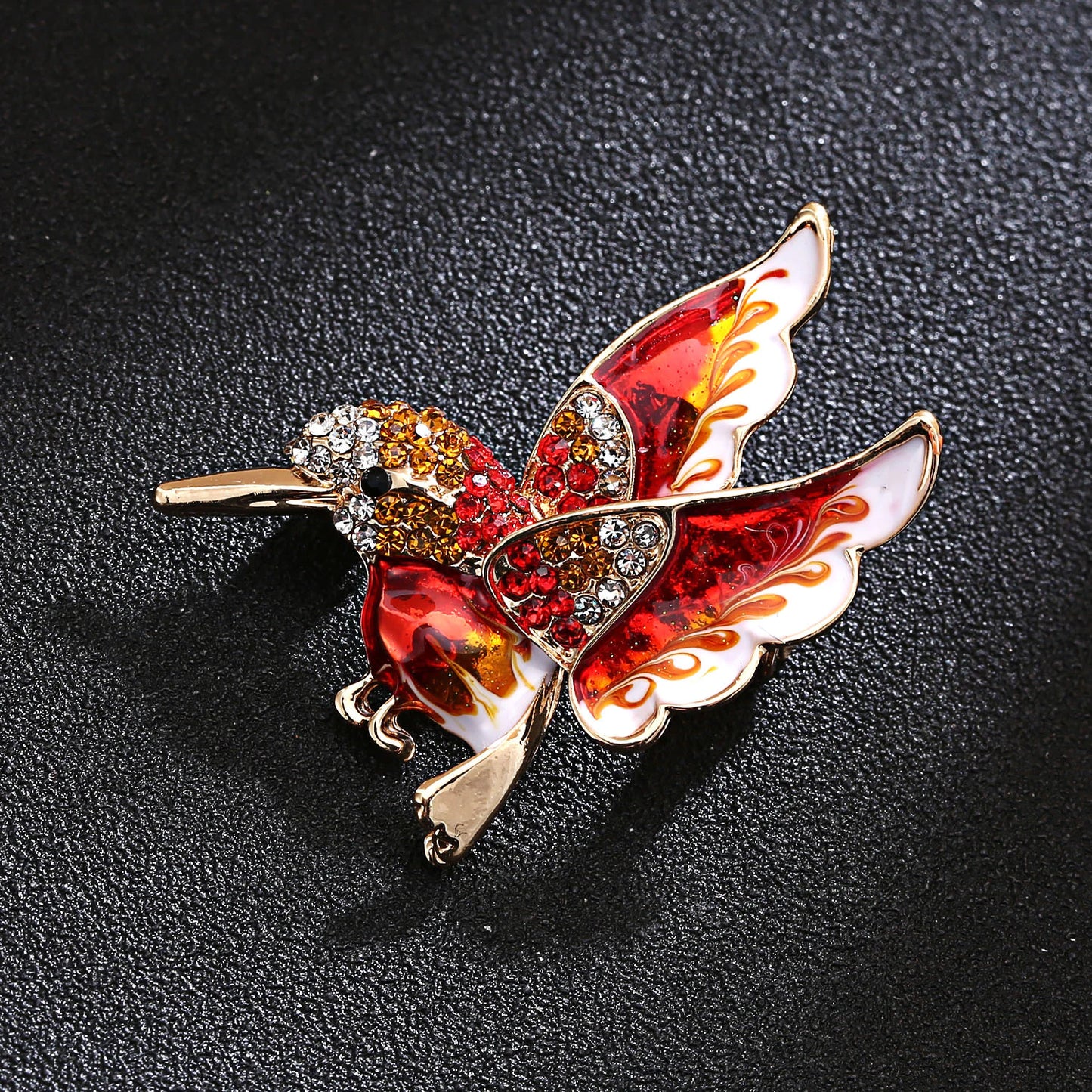 Colorful Hummingbird Brooch - Trendy Women's Jewelry