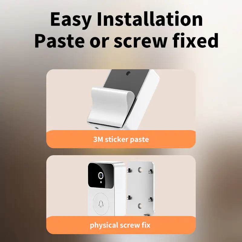 Wireless WiFi Doorbell with HD Camera and Night Vision