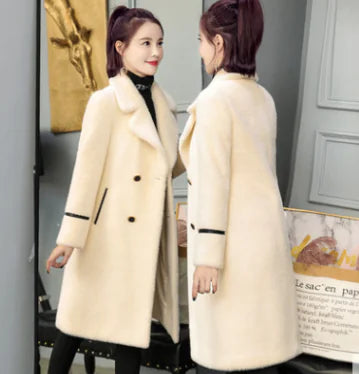 Leather Sheep Mink Coat