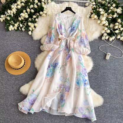 Sweet Floral Bell Sleeve Dress: The Ultimate Spring Office Staple