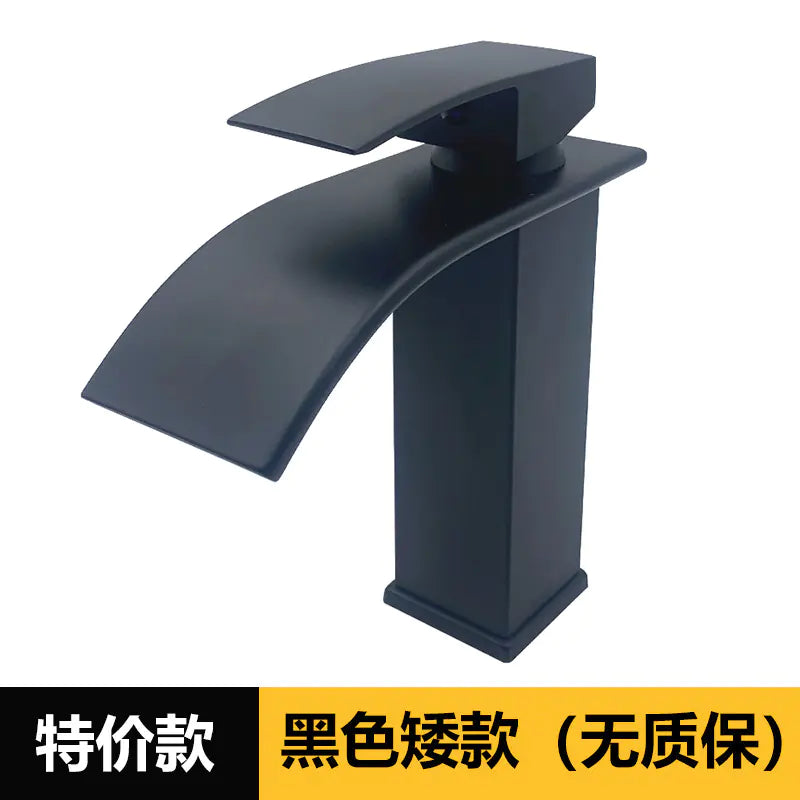 Square Stainless Steel Waterfall Faucet for Sink