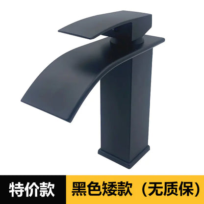 Square Stainless Steel Waterfall Faucet for Sink