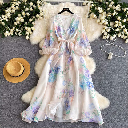 Sweet Floral Bell Sleeve Dress: The Ultimate Spring Office Staple